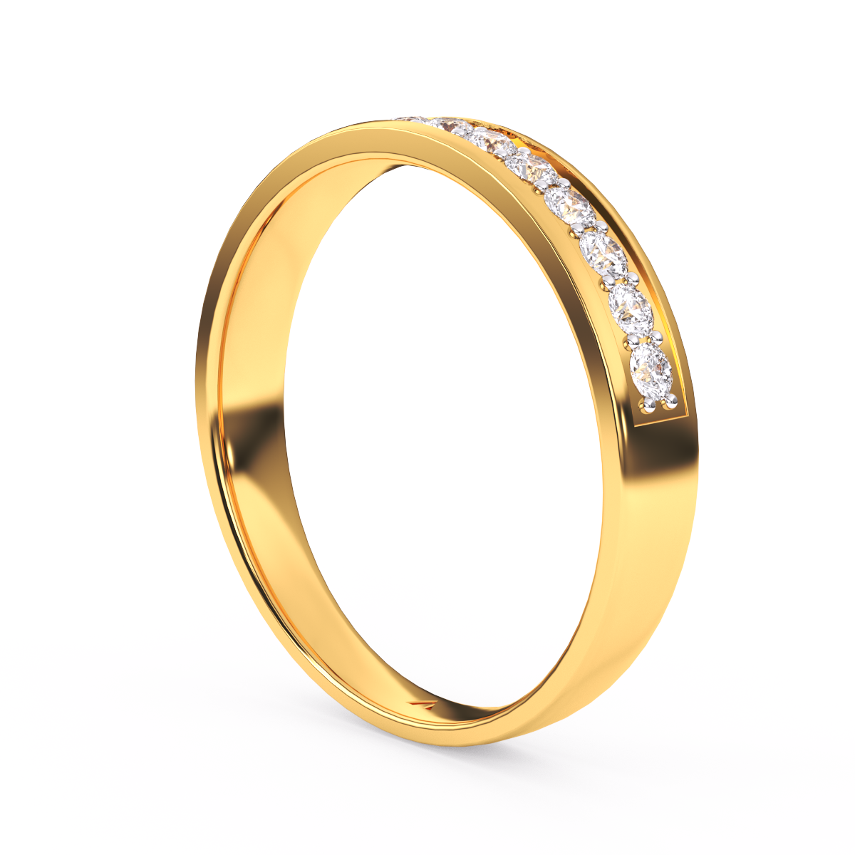 Stackable Diamond Half Eternity Women’s Wedding Band